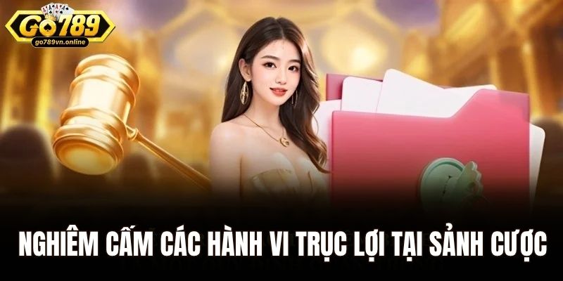 Miễn Trừ Trách Nhiệm Go789 - Quyền Lợi Cho Hội Viên 3 Nghiêm cấm các hành vi trục lợi tại sảnh cược